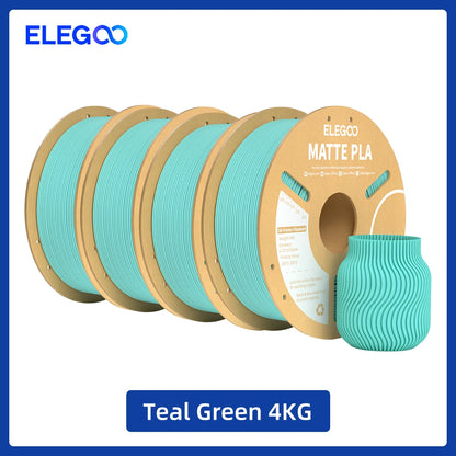 ELEGOO Matte PLA Filament 1.75mm 1KG – +/-0.02mm Accuracy, Cardboard Spool