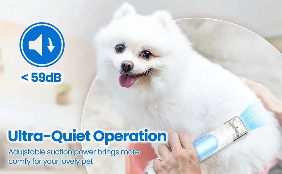 INSE P30 Dog Grooming Vacuum Kit – Ultra-Low Noise, 4.5L, Pet Clipper & Hair Cleaner