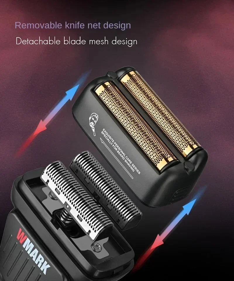 WMARK Men's Professional Electric Hair Clipper & Shaver Set – 9000RPM, 2000mAh, Wet/Dry, Salon Use
