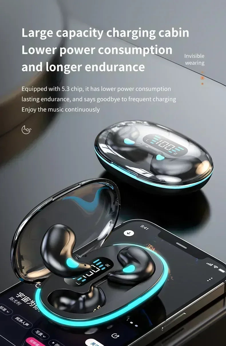 TWS Wireless Earbuds - Noise Reduction Bluetooth Earphones for Sport, Gaming & Sleep