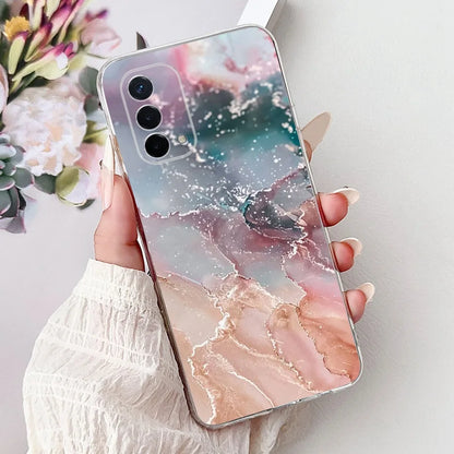 Luxury Painted Soft Silicone Case for Oppo A74 5G – Shockproof Back Cover