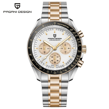 PAGANI DESIGN V5 Moon Men's Watch – Luxury Quartz Chronograph, Waterproof, Stainless Steel, 2026