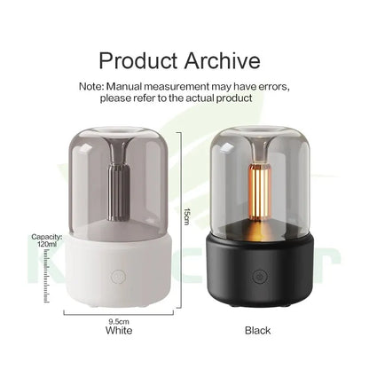 KINSCOTER USB Aroma Diffuser – Portable Air Humidifier, Essential Oil Night Light, Cold Mist Maker for Bedroom & Gift