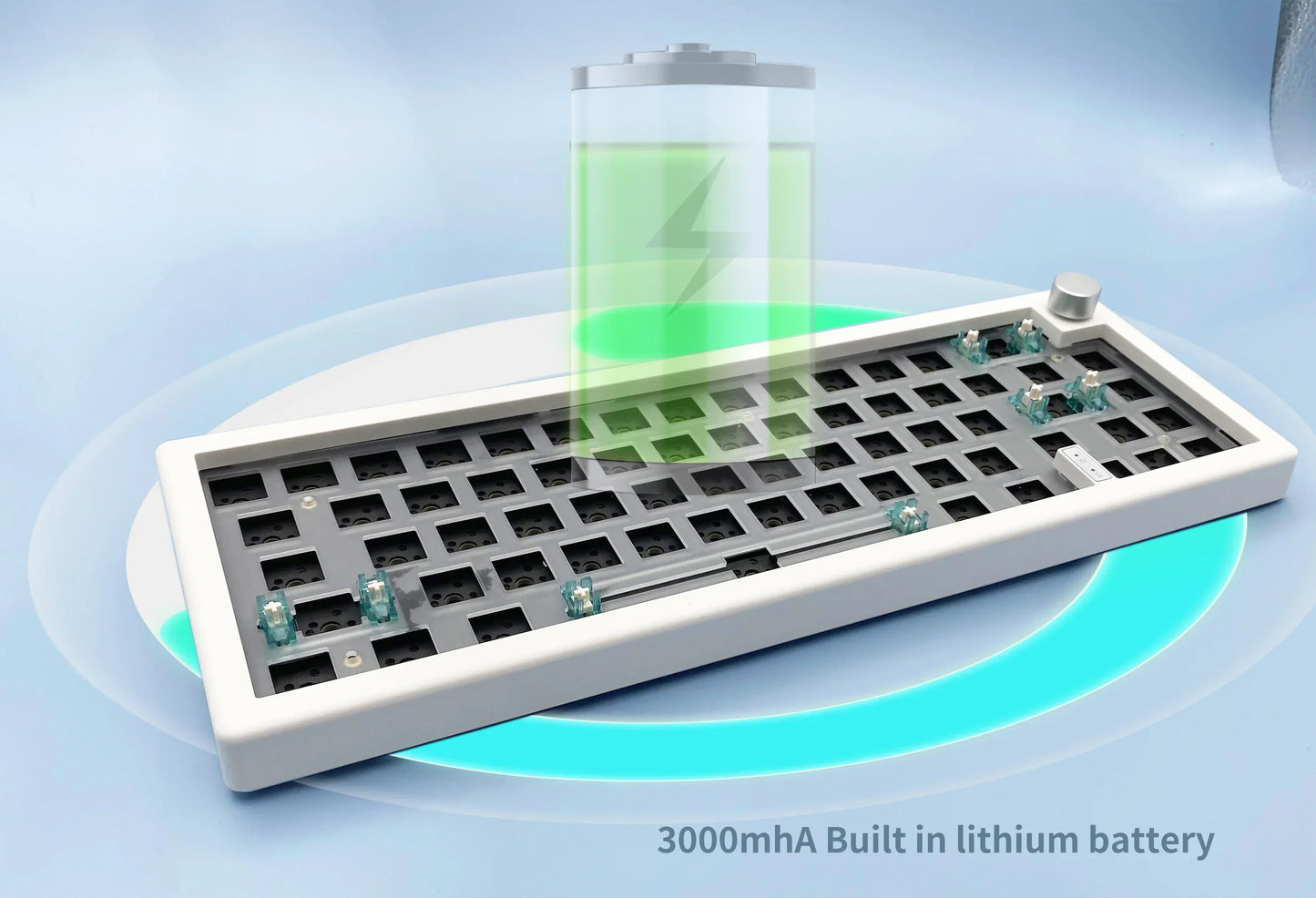 GMK67 Wireless Mechanical Keyboard Kit – 63 Keys, Bluetooth 5.0 / 2.4G / Wired, RGB Hot-Swap | Gaming & Custom Build