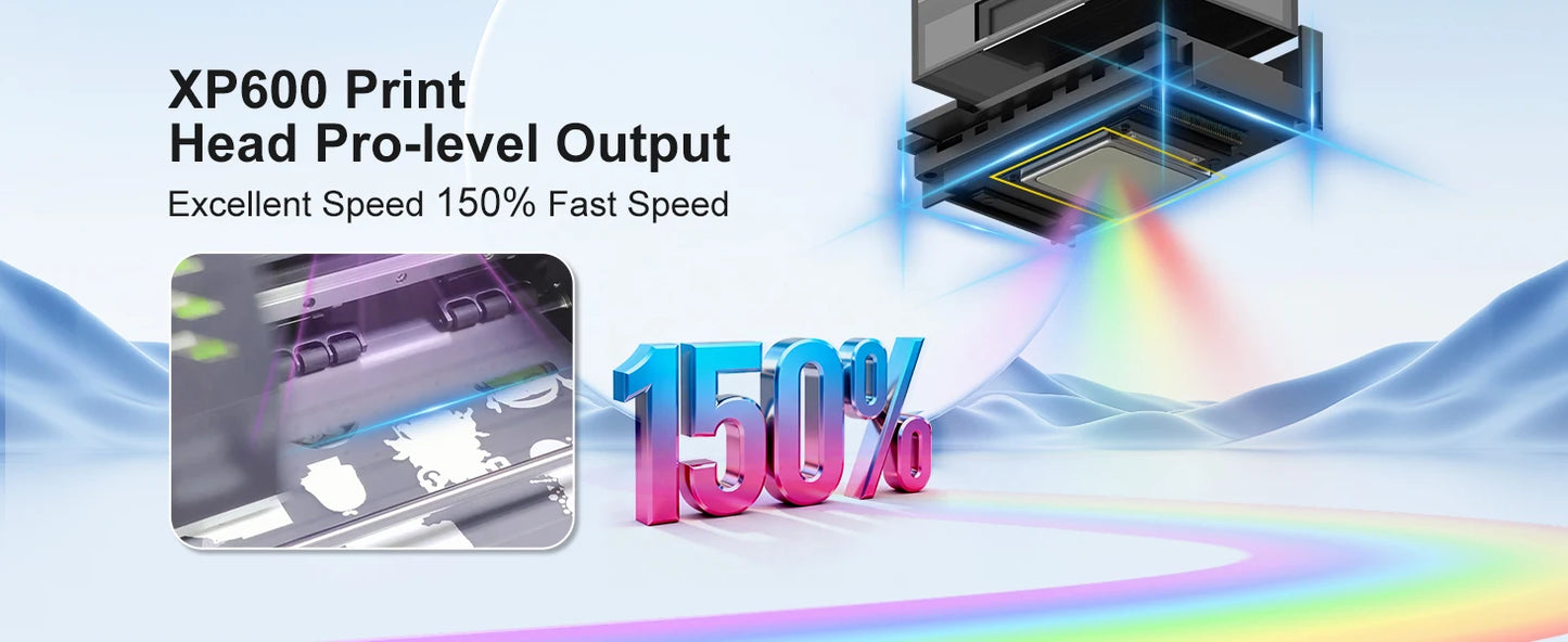 A3 XP600 DTF Printer with Roll Feeder – Direct to Film T-Shirt Printing Machine