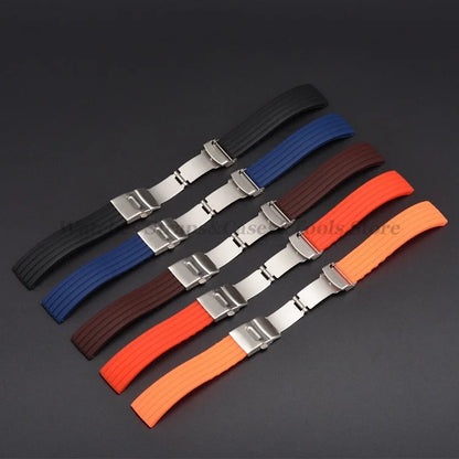 Quick Release Silicone Watch Strap 18–24mm – For Huawei, Seiko, Omega, Fossil & More