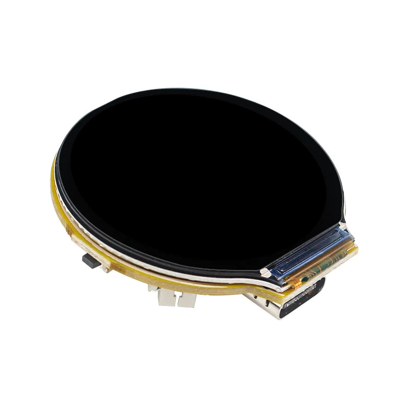 ESP32-C3 WiFi and Bluetooth development board with a 1.28-inch round LCD display, featuring microcontroller and connectivity options