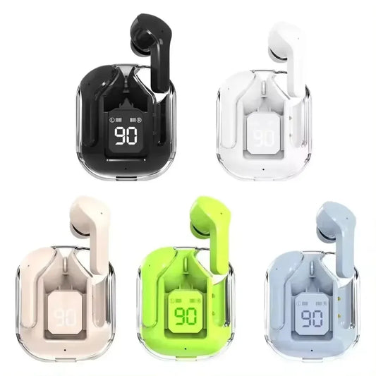 AEDG Air 31 Transparent Crystal TWS Wireless Earbuds – ENC Noise Cancelling, Gaming Mode, Dual Driver