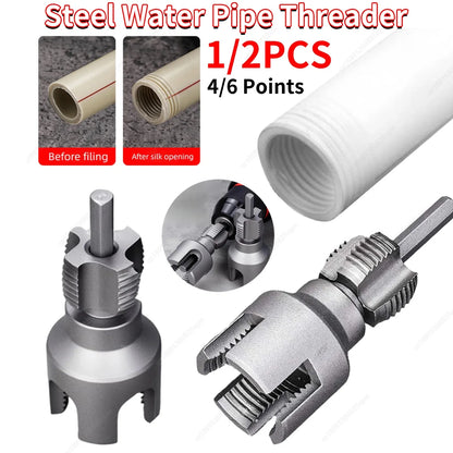 Steel Water Pipe Threader Kit – Internal & External Threading Tool for PPR Pipes