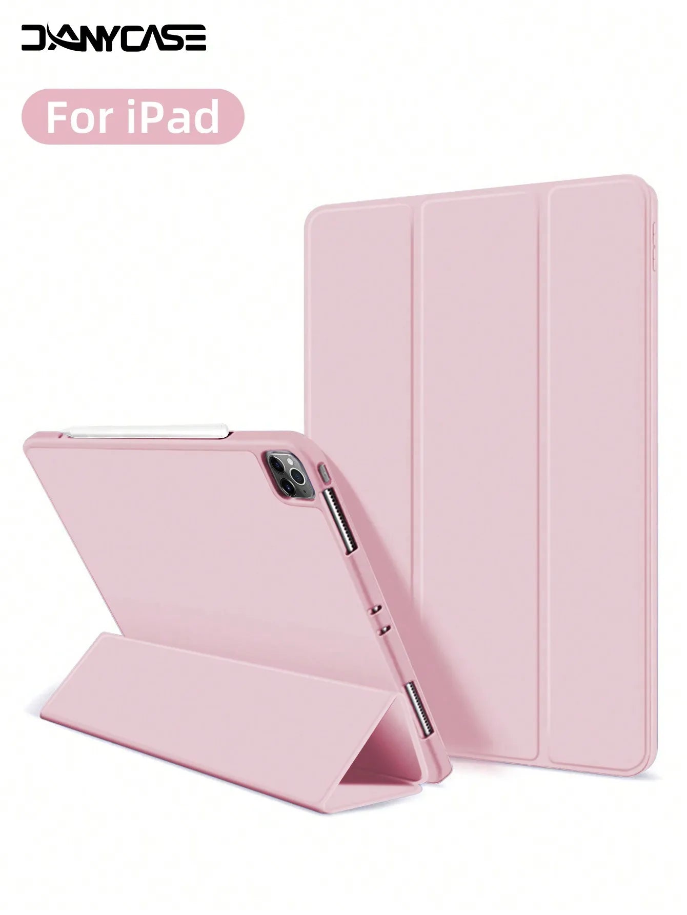 iPad Protective Case with Pencil Slot – Fits iPad A16, Air 11"/13", Pro 11"/13", Mini 6 & More