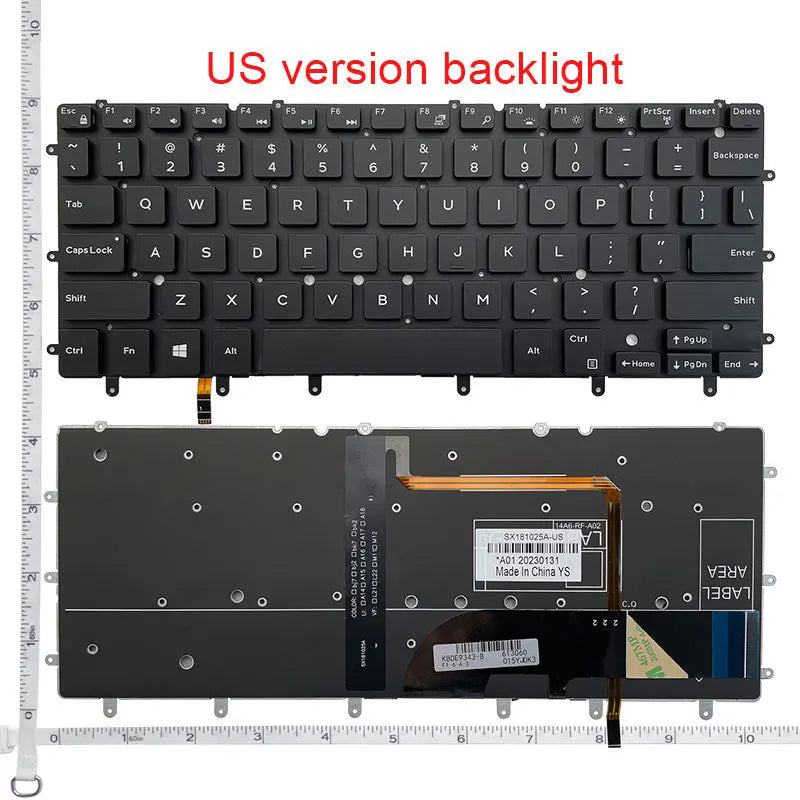 US Replacement Keyboard for Dell Inspiron XPS 13-7000 / 7347 / 7348 / 7352 / 7359 / XPS13 9343 9350 9360