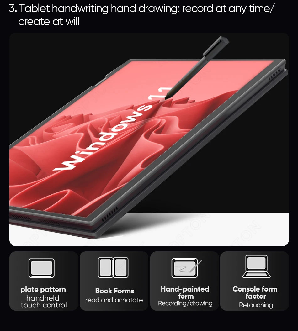 Topton L15 360° YOGA 2-in-1 Laptop — Intel N95, Dual 10.5" IPS Touch Screen, Windows 11