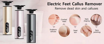 Electric Foot File Rechargeable – Pedicure Callus & Dead Skin Remover for Heels