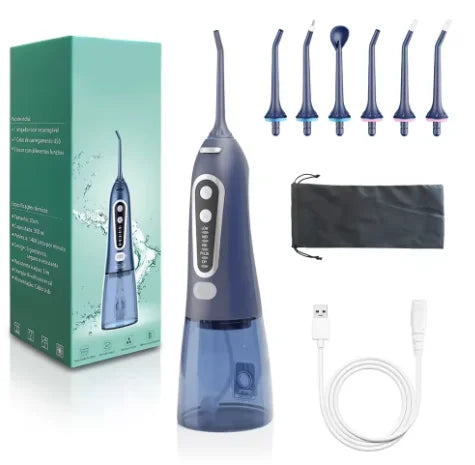 Electric Sonic Toothbrush USB Rechargeable | Waterproof | Travel Set with Replacement Heads