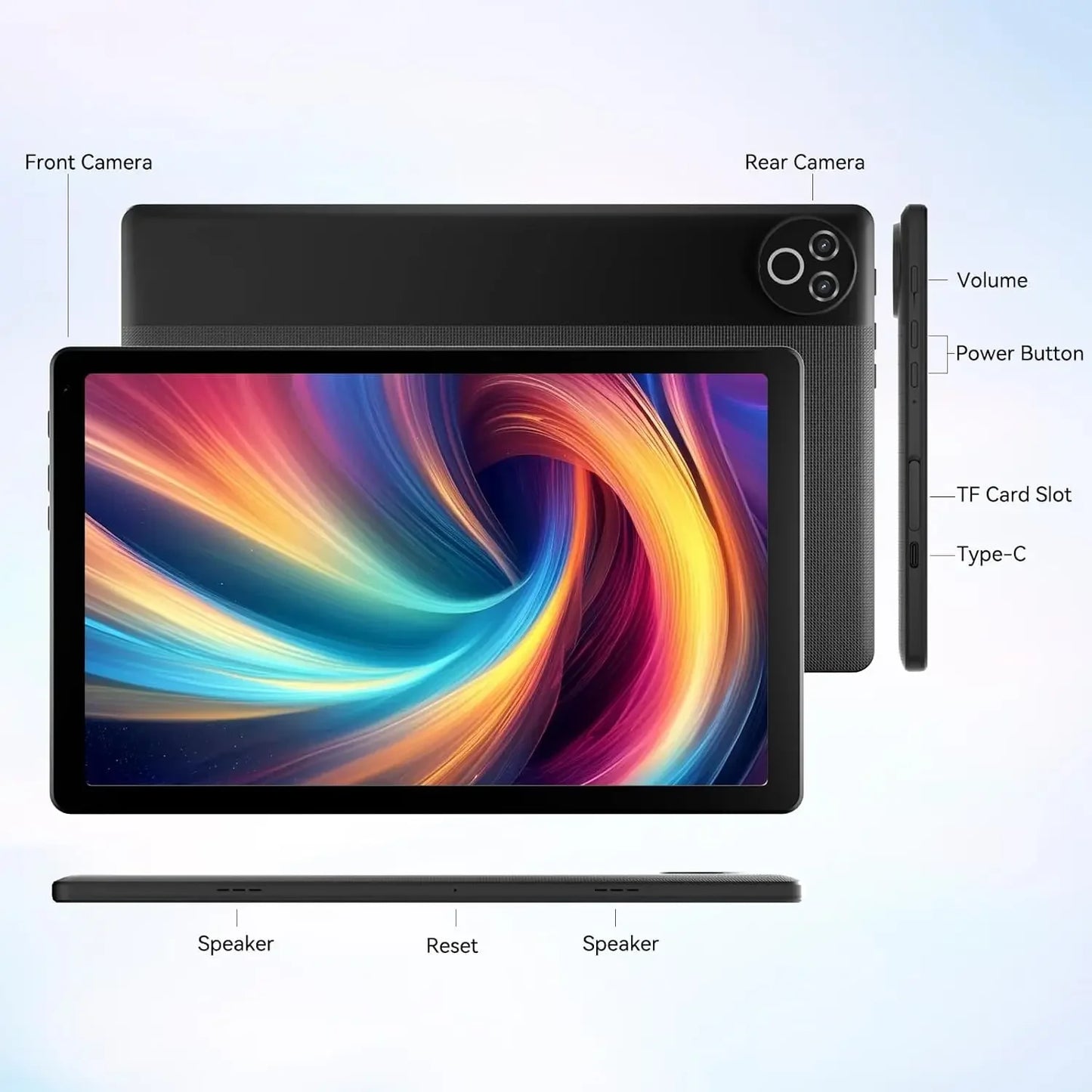 URAO Tablet 10.4" – Android 15, 20GB RAM, 64GB+1TB, WiFi 6, BT 5.4, Dual Camera, GMS