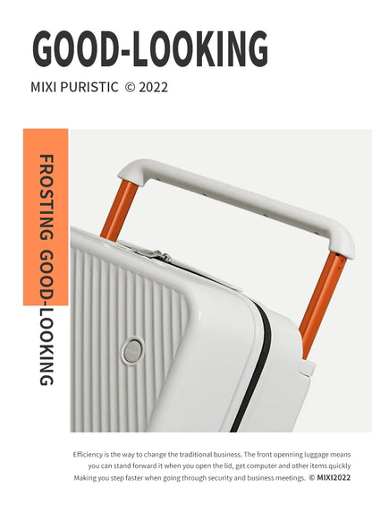 Mixi Wide Handle Hardside Suitcase M9276