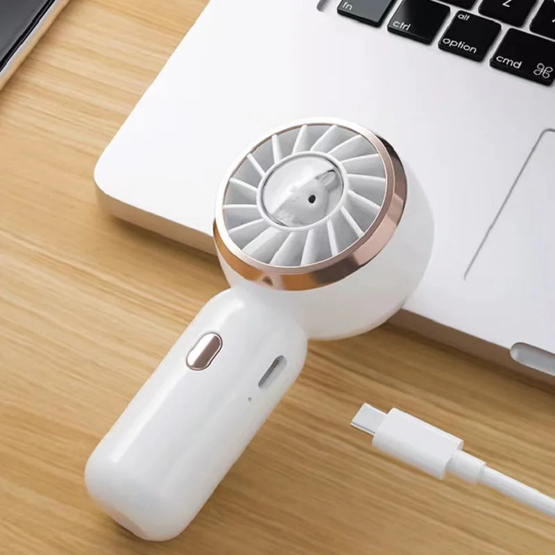 Mini Portable Handheld Fan – USB Rechargeable, 3 Speeds