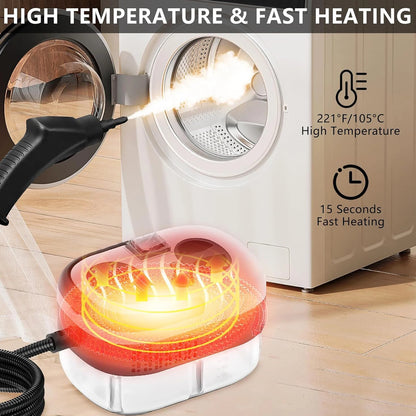 2500W 220V Household Steam Cleaner – High Temperature Pressurized for Floor, Kitchen & Interior