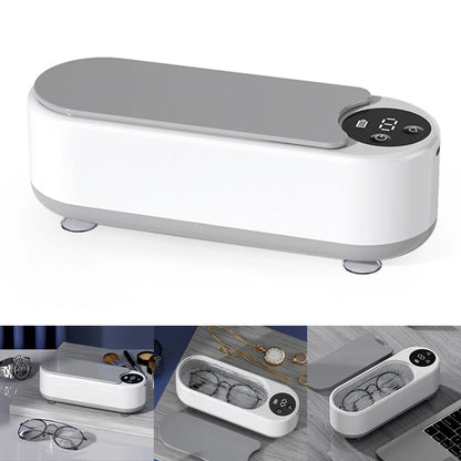 Ultrasonic Jewelry Cleaner Machine – Portable USB Rechargeable Cleaner for Rings, Necklaces & Glasses
