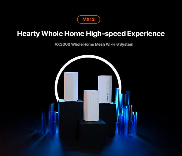 Tenda AX3000 WiFi 6 Mesh Router – EX/MX12 | 2.4G + 5GHz | Full Gigabit | Signal Repeater