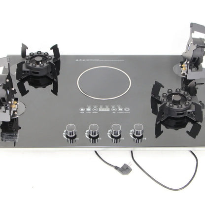 ALK 5-Burner Built-In Gas & Electric Cooktop – 36" Ceramic Glass, 220V