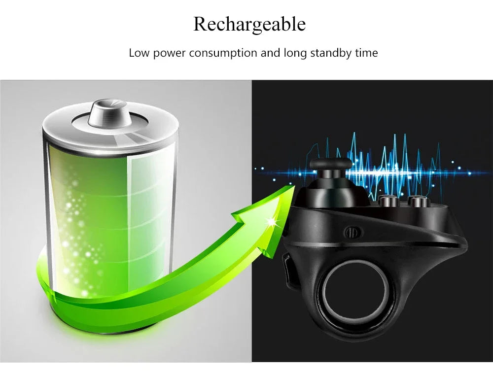Wireless Bluetooth Gaming Finger Mouse — Remote Control for Tablet & Phone