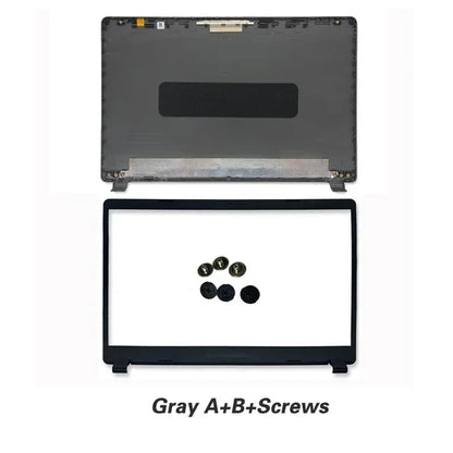 BOMP Laptop Case Parts for Acer Aspire 3 A315-42 A315-54 A315-56 EX215-52 – LCD Cover, Bezel, Hinge (Gray)