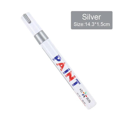 White Tyre Paint Pen Set | Waterproof Oil-Based Quick Dry Permanent Marker for Car Tyres (3pcs)