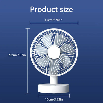 USB Small Electric Desktop Fan | High Wind | Portable Cooling | Home, Dormitory & Office | Air Circulator