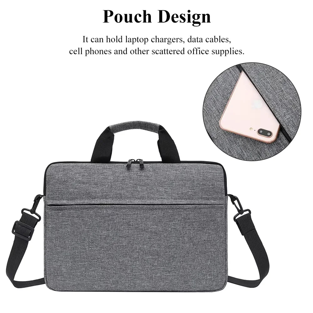 Business Laptop Shoulder Bag – 13" to 15.6" Briefcase Tote | MacBook, HP, Huawei, Asus, Dell