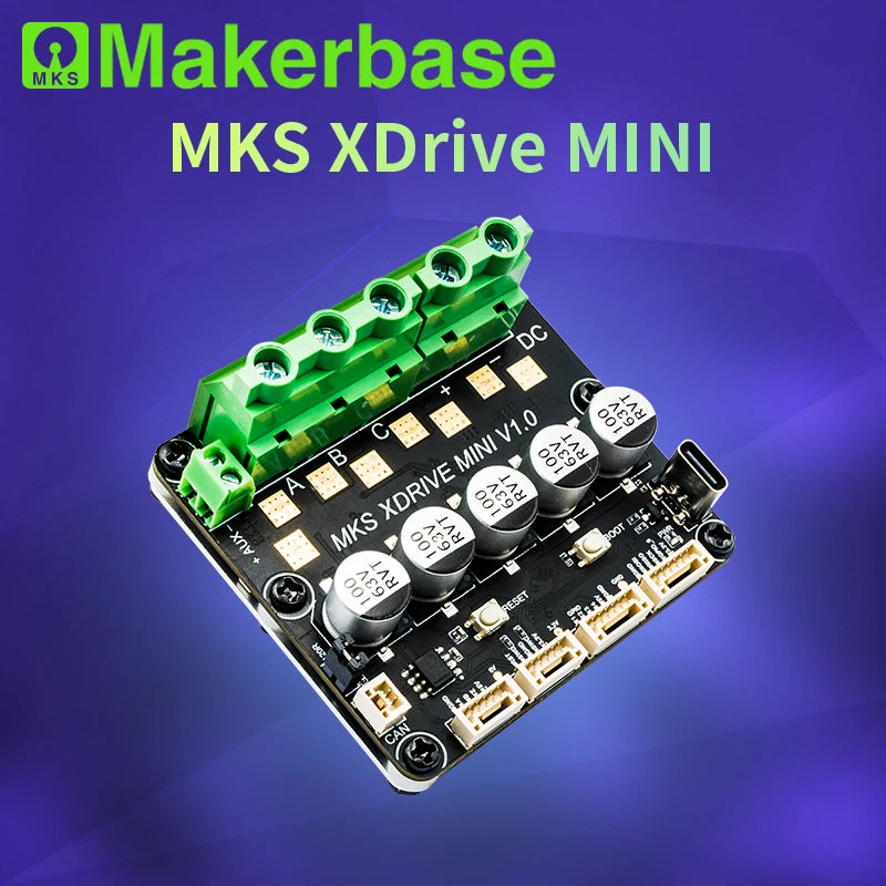 Makerbase MKS XRIVE MINI Brushless Servo Motor Controller – ODrive V3.6, AS5047P