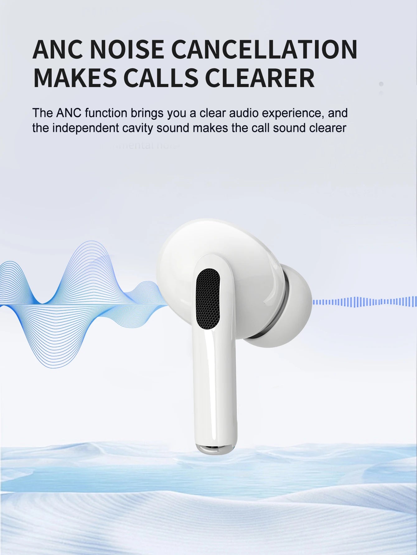 R.E.D. Shopping Air Pro TWS wireless earbuds with HiFi stereo sound, touch control, and waterproof design.