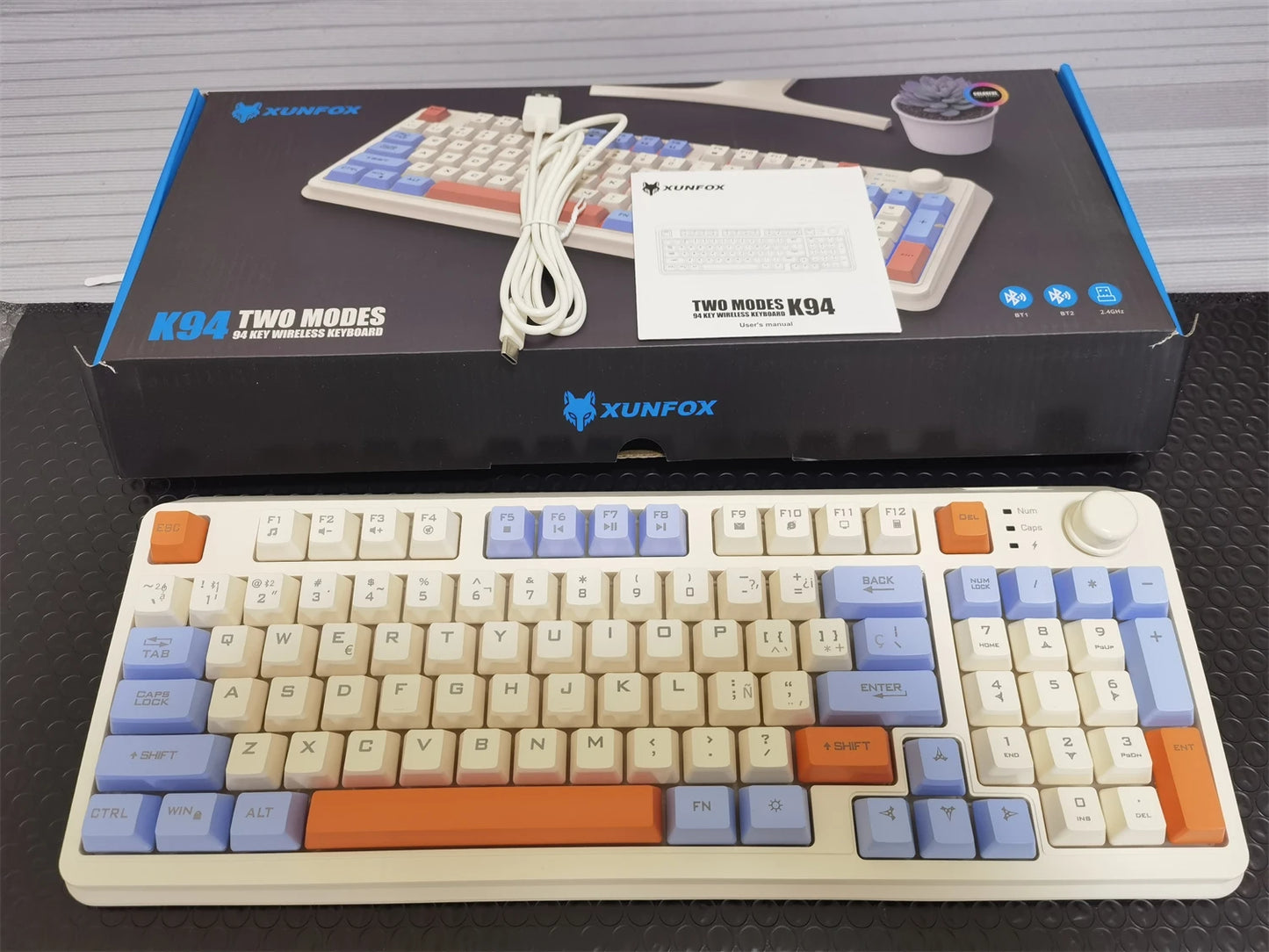 YQT K92 Wireless Keyboard & Mouse Set – 80% Layout, Bluetooth 2.4G, Multi-Language, Backlit, 2000mAh