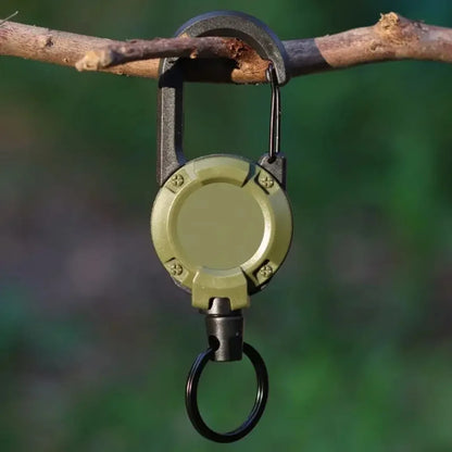 Heavy Duty Retractable ID Badge Reel with Carabiner