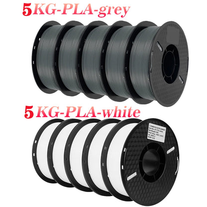 KINGROON 10KG 3D Printer Filament Bundle – PLA & PETG, 1.75mm Mixed Colors
