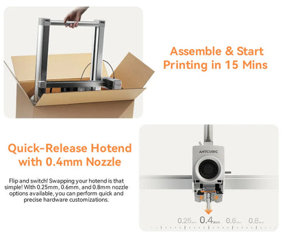 ANYCUBIC Kobra 4 Combo 3D Printer – 8-Color, 600mm/s, ACE 2 Pro