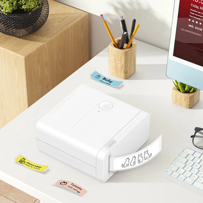 UniPlus D12 Mini Bluetooth Thermal Label Printer – Inkless, Self-Adhesive, iOS/Android