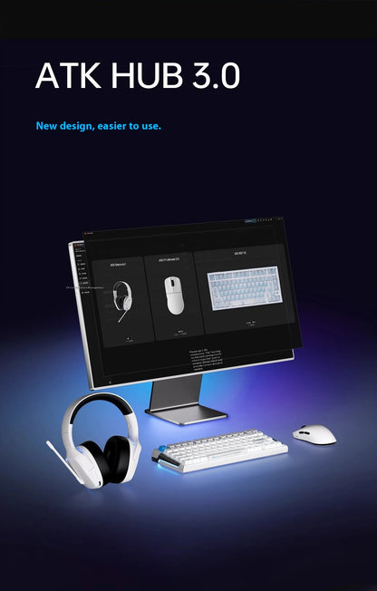 ATK F1 V2 Wireless Gaming Mouse – PAW3950, 38g Ultra-Light, 750IPS, 0.243ms Latency for FPS
