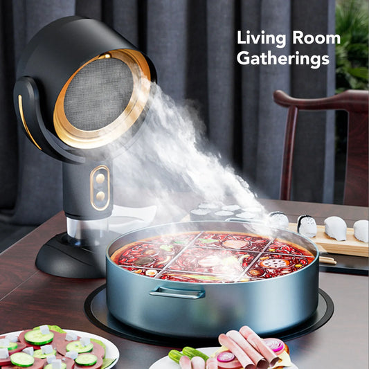 Desktop Portable Kitchen Exhaust Fan – USB 5V 8W Range Hood for Apartment, 2-Speed
