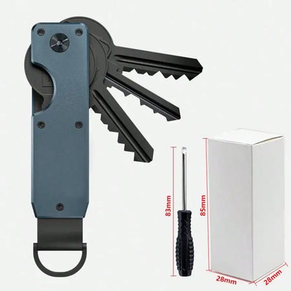 Aluminum Alloy Key Organizer – Compact EDC Keychain
