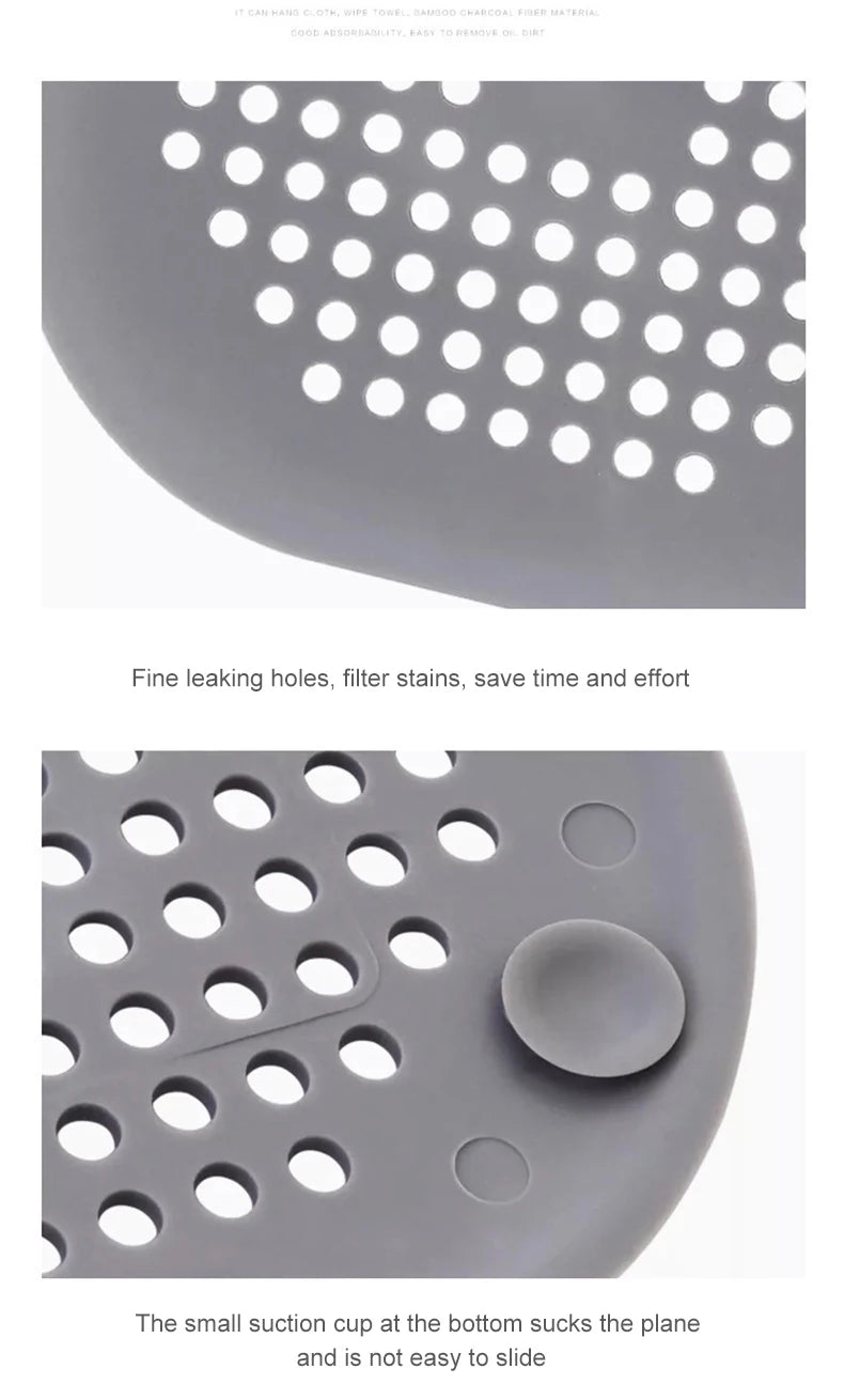 Silicone Sink & Drain Hair Catcher | Shower & Bathtub Filter Screen
