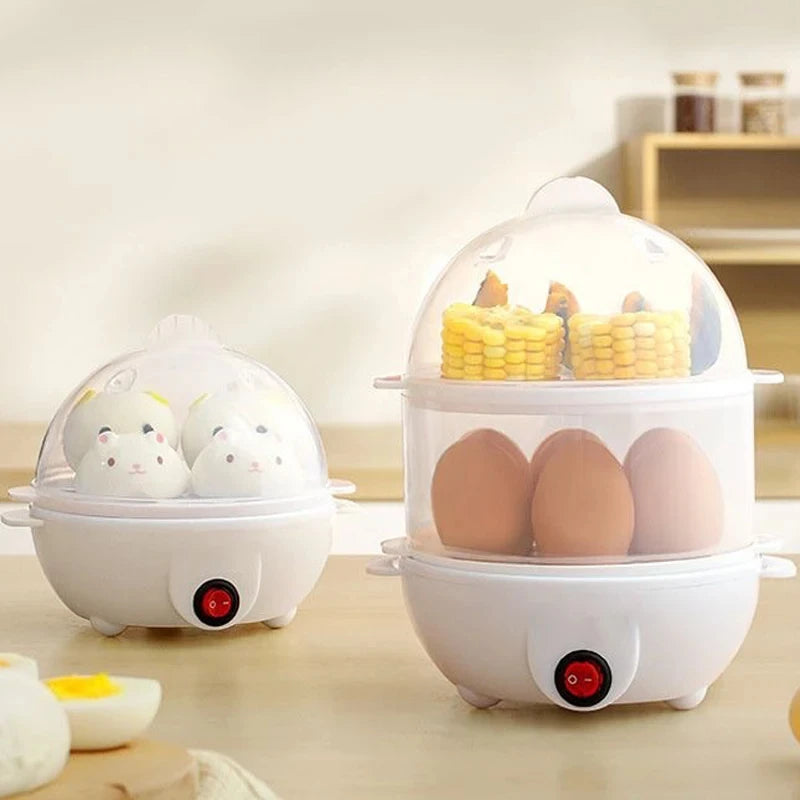 ATMDOG 350W Double Layer Electric Egg Boiler & Steamer – 7+ Eggs, 220V