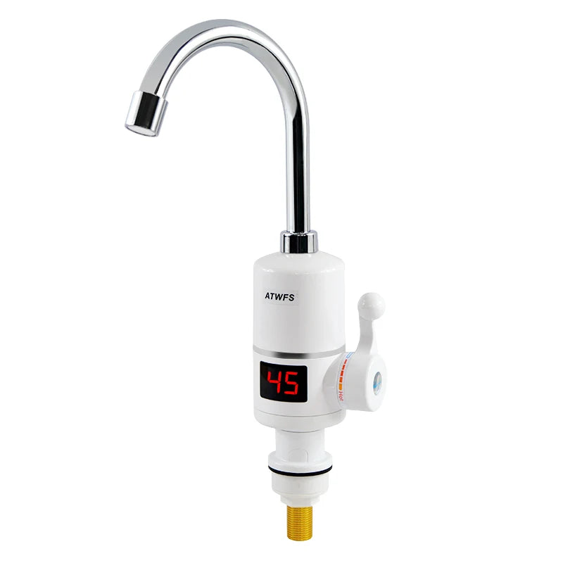 ATWFS Tankless Electric Water Heater 3000W | Instant Hot Water Tap | 220V