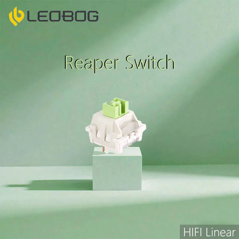 LEOBOG Reaper RGB Mechanical Keyboard Switches – 5-Pin, 45g Linear, Hot Swap, Factory Lubed