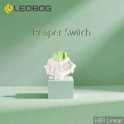 LEOBOG Reaper RGB Mechanical Keyboard Switches – 5-Pin, 45g Linear, Hot Swap, Factory Lubed