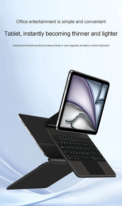 Backlit Magic Keyboard Case for iPad Air 11" M2/M3/M4 2024-2026 – Multi-touch, Smart Folio