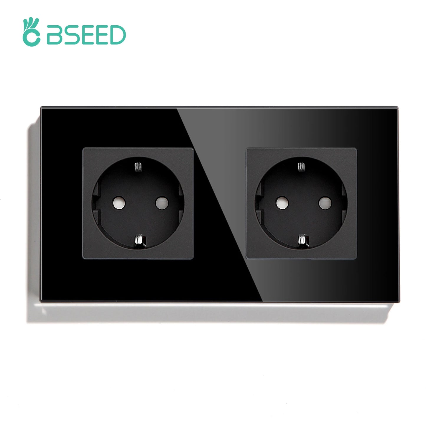 BSEED EU Wall Socket with USB-C Charging Port – Glass Panel 16A