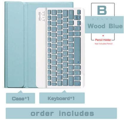 Wireless Magic Keyboard & Mouse Case for iPad Pro 11/13, Air 11/13, iPad 7-10 Gen – Bluetooth, Touchpad