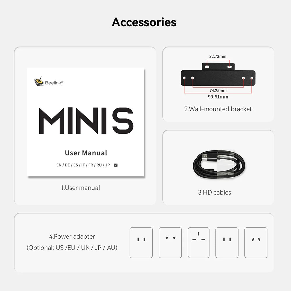 Beelink Mini S13 Mini PC – Intel N150, 16GB DDR4, 500GB SSD, 3200MHz, Windows 11