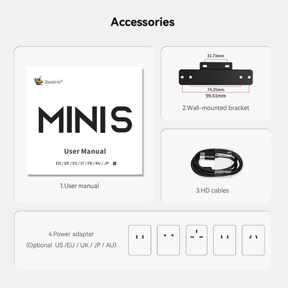 Beelink Mini S13 Mini PC – Intel N150, 16GB DDR4, 500GB SSD, 3200MHz, Windows 11